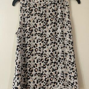 Leopard Print Sleeveless Top